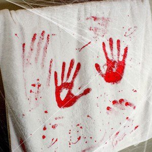 Bloody Towel 7 - Transforming your home into a spooky masterpiece this Halloween doesn't have to break the bank or require hours of preparation. With a few clever tricks and a touch of imagination, you can create a hauntingly beautiful atmosphere that will captivate your guests and delight trick-or-treaters.