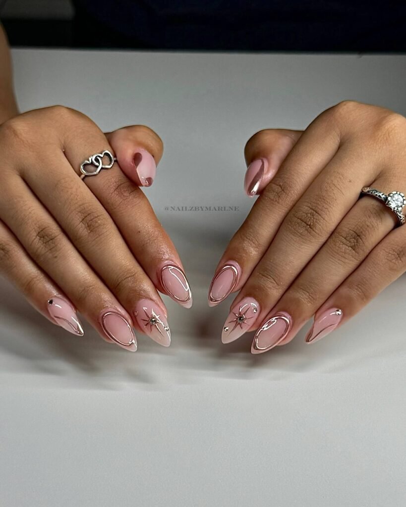 rose gold nails 7 - Rose gold nails are the epitome of elegance and versatility, offering a perfect blend of femininity and sophistication. This stunning nail trend has taken the beauty world by storm, combining soft pink hues with a metallic gold shimmer to create a look that suits every occasion.