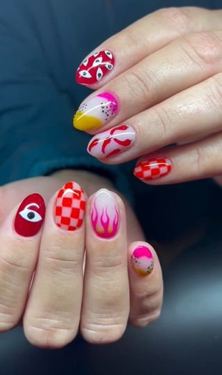 10 Short Maximalist Nails - Short maximalist nail designs prove that bold, extravagant nail art isn't just for long nails. Even with a shorter length, you can rock short maximalist nail designs packed with vibrant colors, intricate patterns, and eye-catching embellishments.