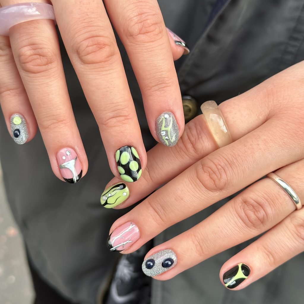 12 Short Maximalist Nails - Short maximalist nail designs prove that bold, extravagant nail art isn't just for long nails. Even with a shorter length, you can rock short maximalist nail designs packed with vibrant colors, intricate patterns, and eye-catching embellishments.