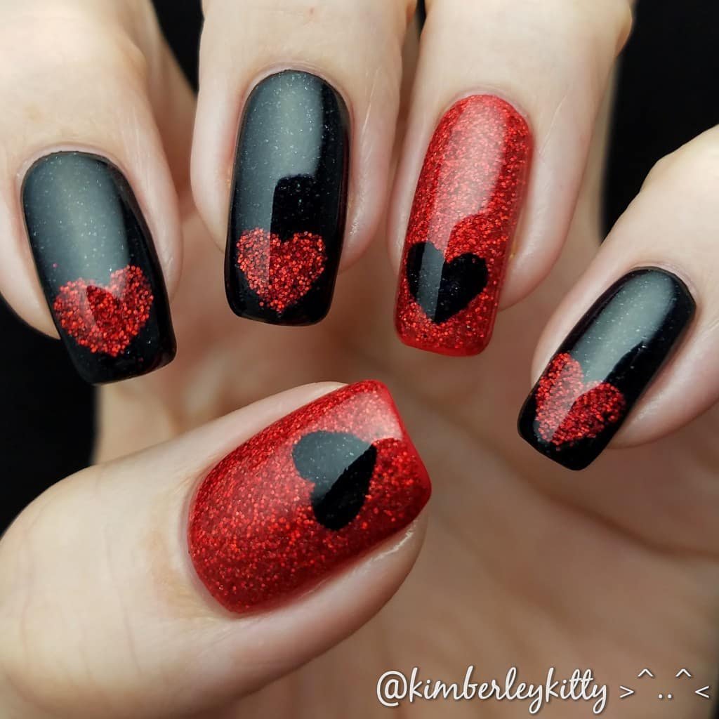 00003 Black and Red Nails 1 - There’s something magnetic about Black and Red Nail Ideas that always grabs my attention. Last month, I wore bold black and red nail designs to my best friend’s birthday dinner, and everyone kept asking where I got my black and red nail ideas from.