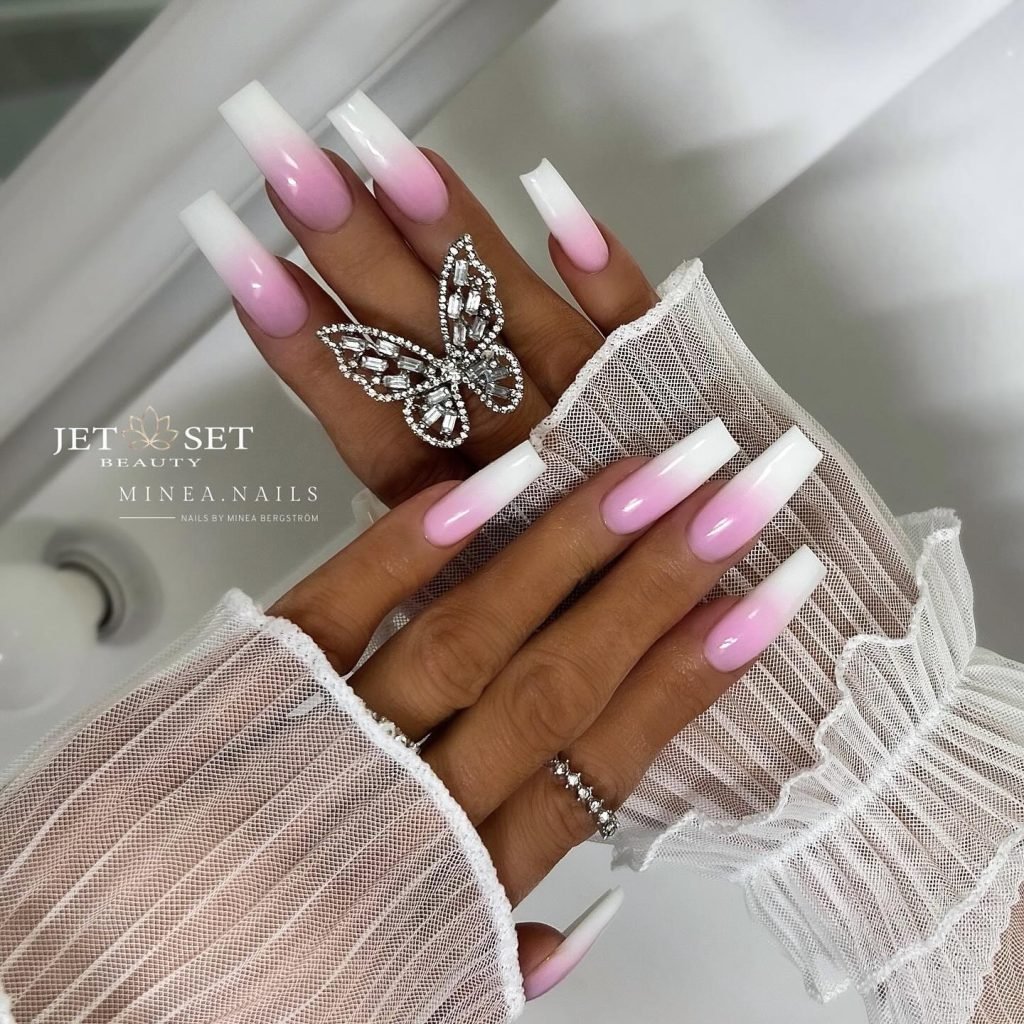 00008 French Ombre Nails - Ever since I stumbled upon French Ombre Nails at my cousin’s wedding, I’ve been obsessed with how French Ombre Nails blend elegance and modern flair so effortlessly. There’s just something magical about the soft fade of pinks and whites in French Ombre Nails, giving nails a polished look that’s chic yet understated.