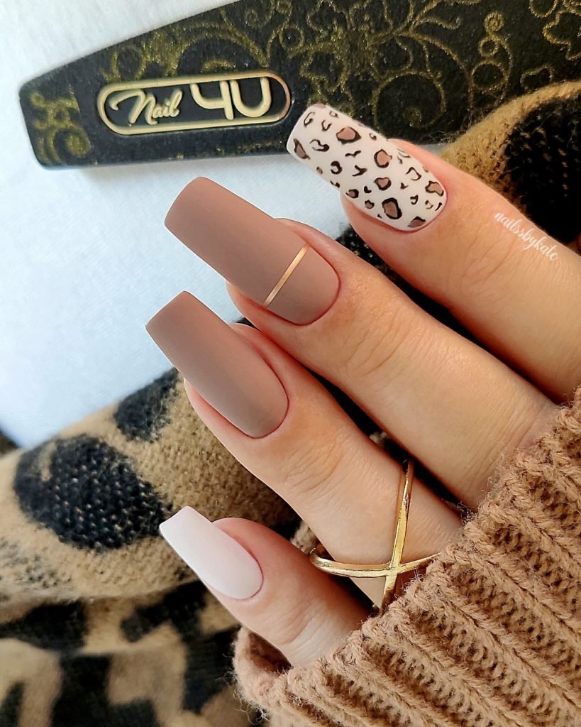 00013 Matte Brown Nails - I’ve always been obsessed with trying new nail trends, and nothing makes me feel more confident than Matte Brown Nail Designs. There’s something irresistibly chic about Matte Brown Nail Designs, whether you choose soft latte shades or rich chocolate tones.