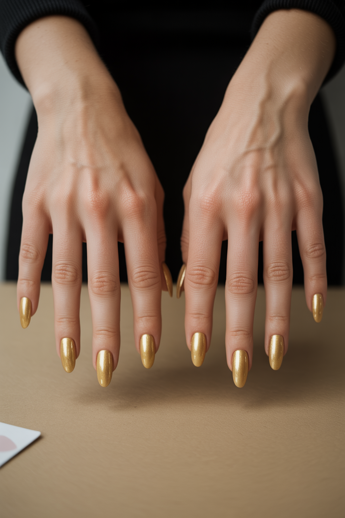 Chocolate Brown Gloss And Molten Gold Accents