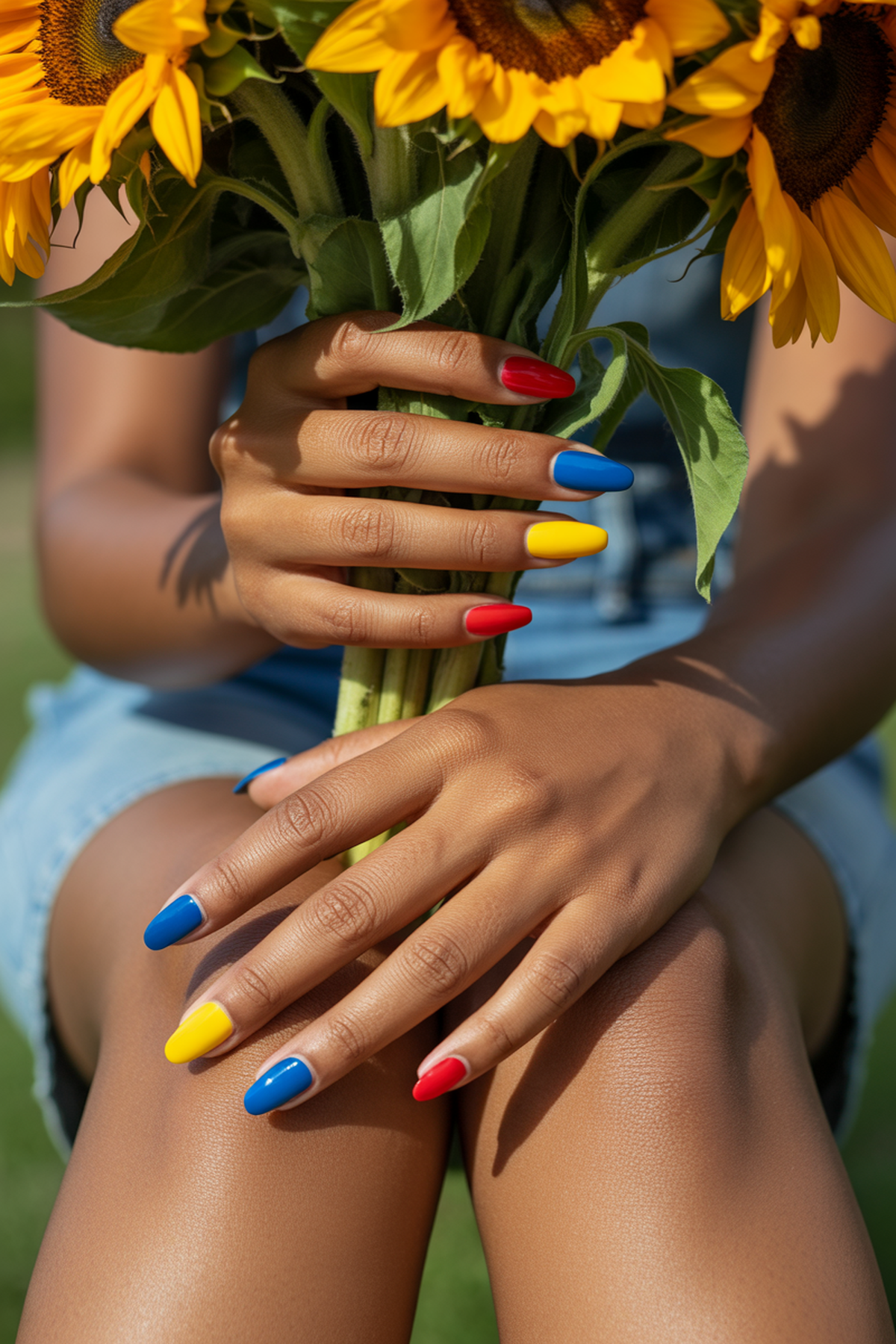 Color-Blocked Squares in Bright Hues