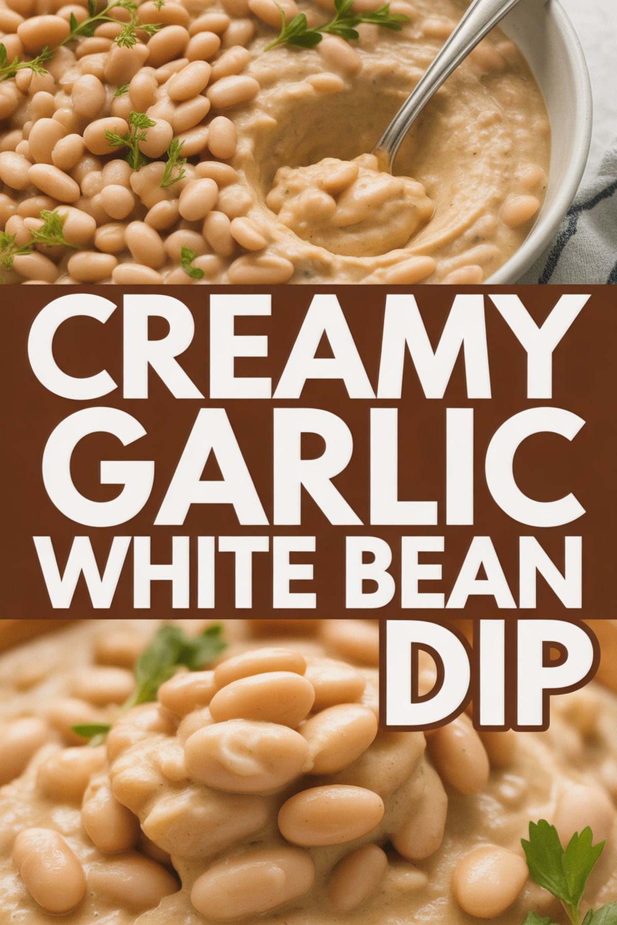 Creamy Garlic White Bean Dip recipe idea in stylish layout