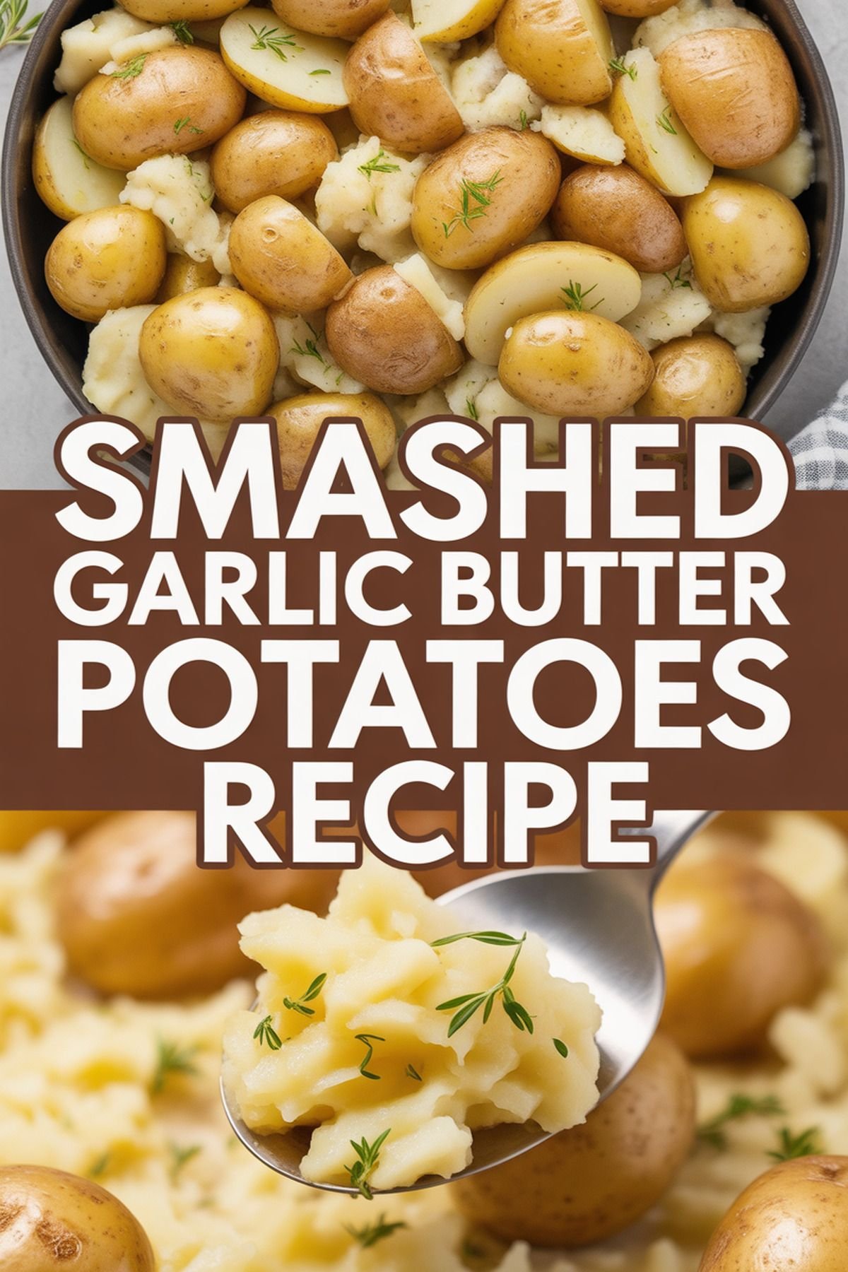 Smashed Garlic Butter Potatoes Recipe recipe idea in stylish layout