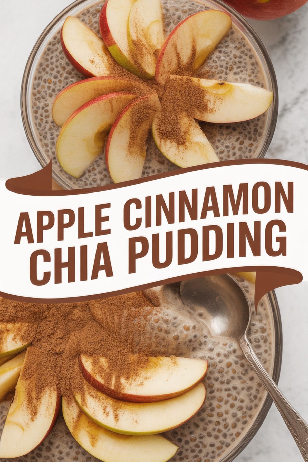 Apple Cinnamon Chia Pudding recipe idea in stylish layout