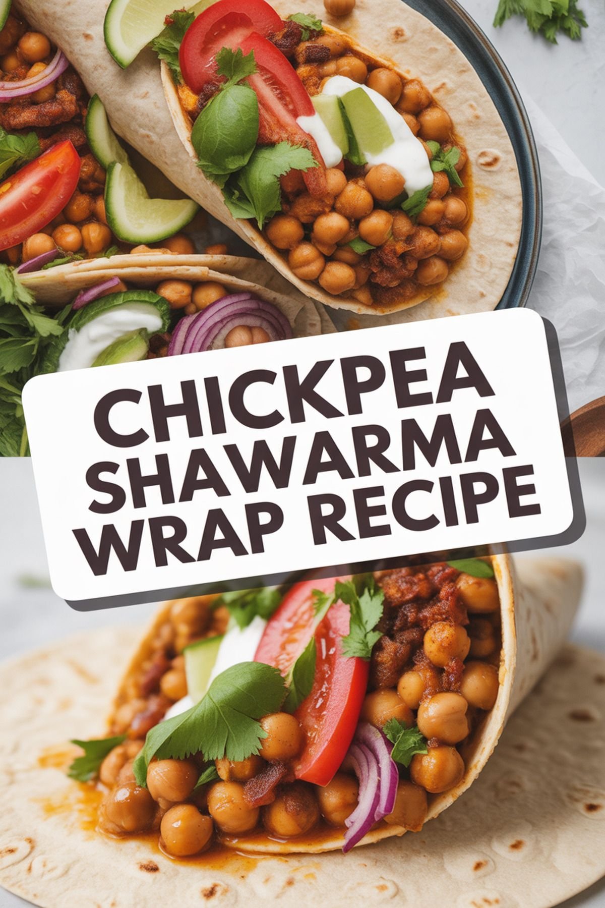 Chickpea Shawarma Wrap Recipe recipe idea in stylish layout