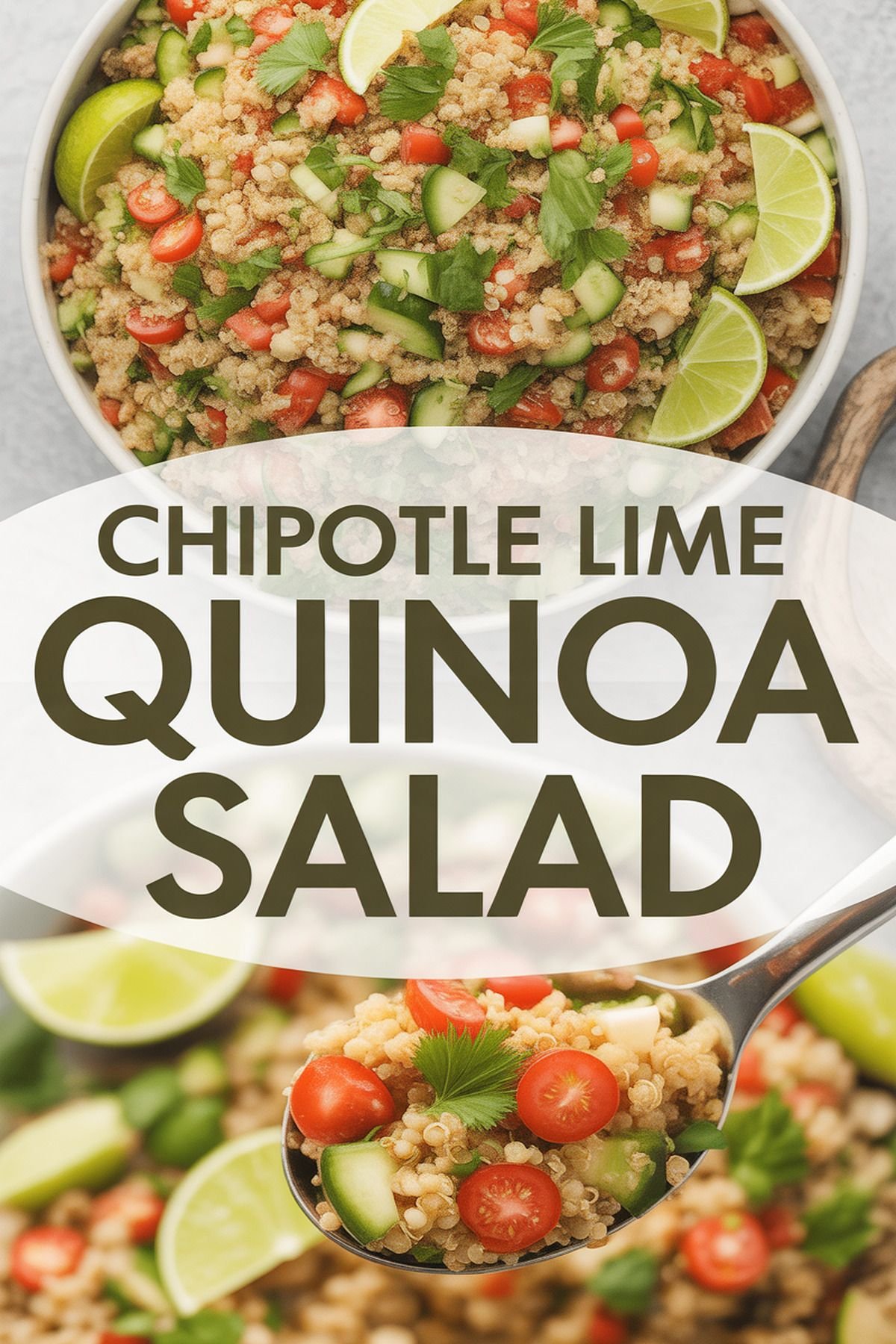Chipotle Lime Quinoa Salad recipe idea in stylish layout