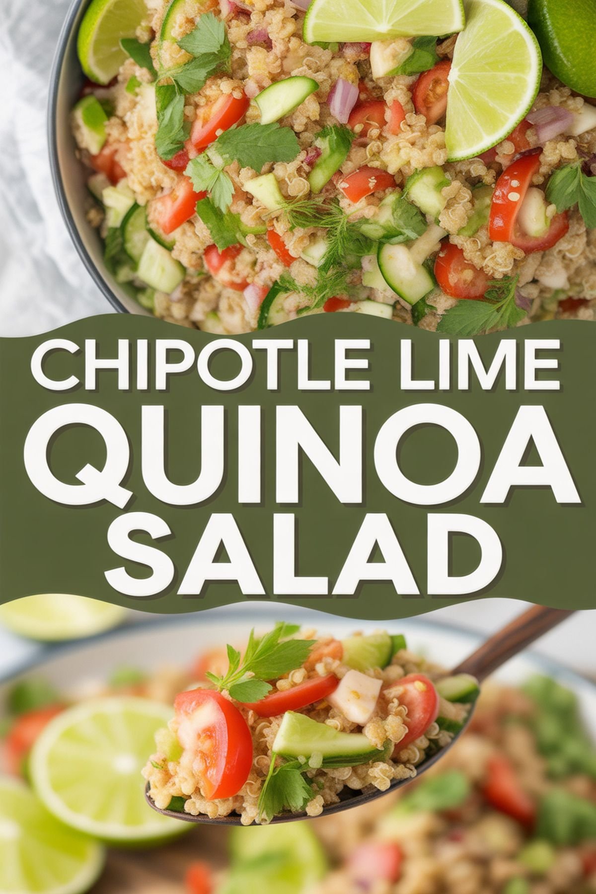 Chipotle Lime Quinoa Salad recipe idea in stylish layout