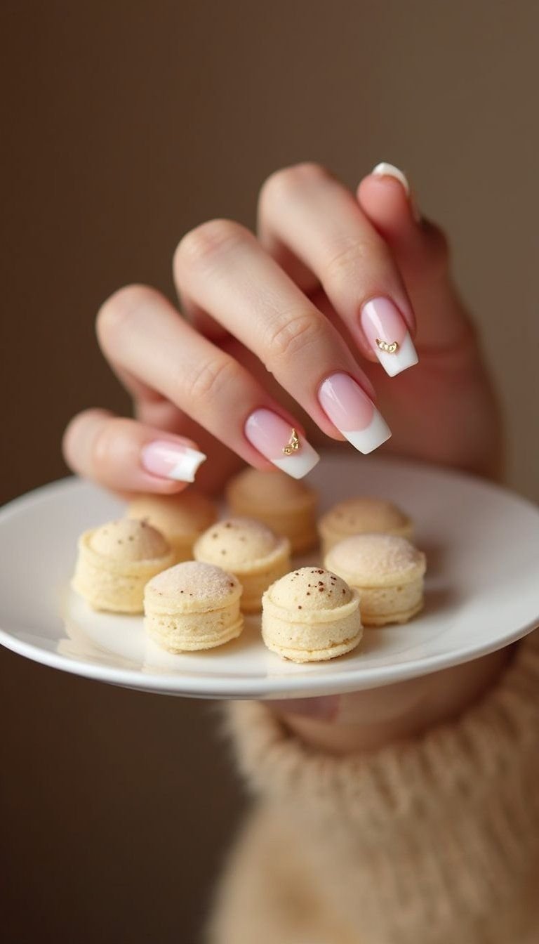 Sweetheart French With Beaded Heart Accents