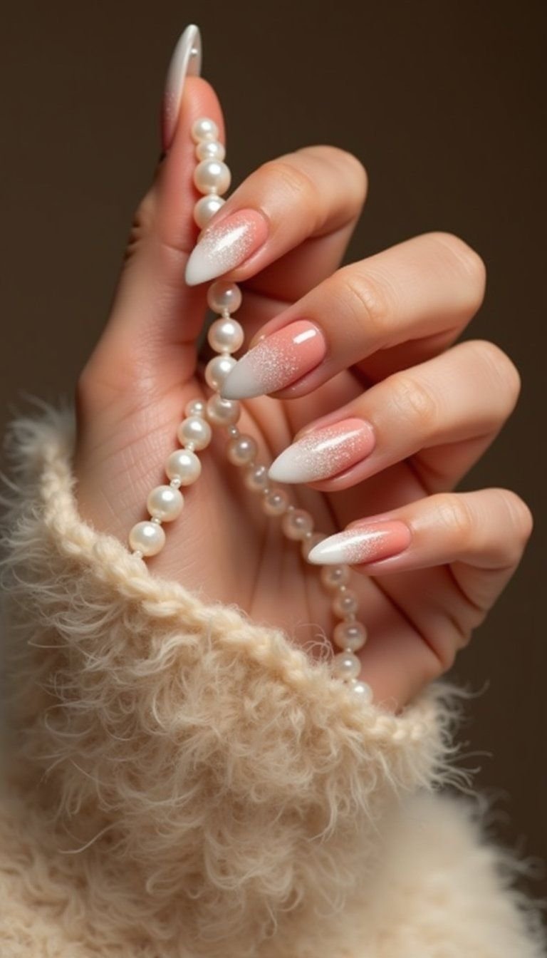 Soft Gradient Strawberry Milk With Pearlescent Shine