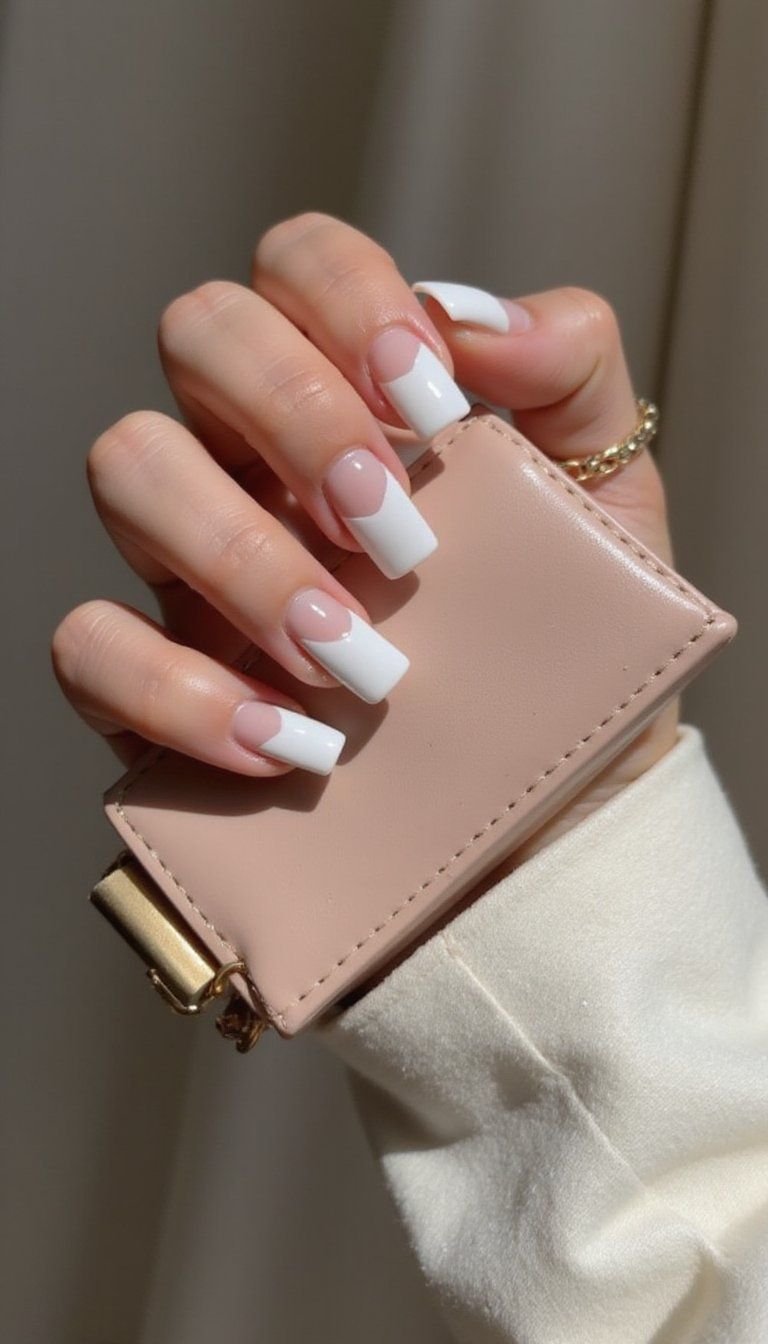 Minimalist Negative Space Press On Nails