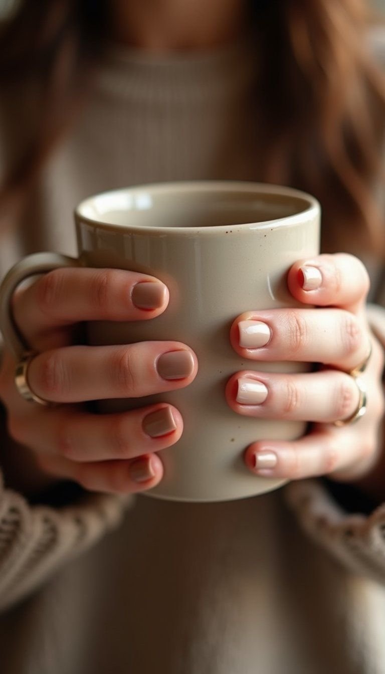 Soft Espresso Nude With Matte Top Coat