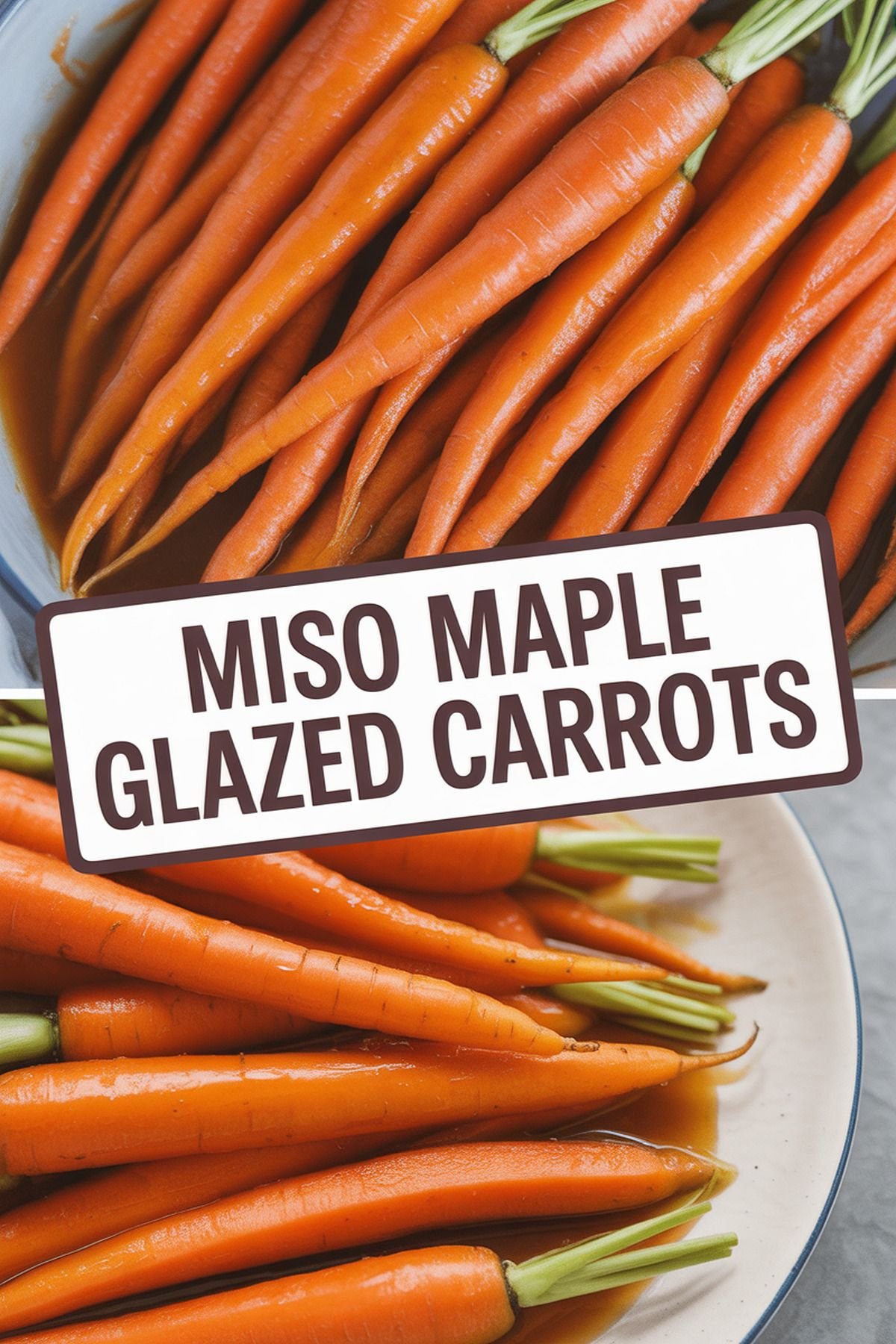 Miso Maple Glazed Carrots recipe idea in stylish layout