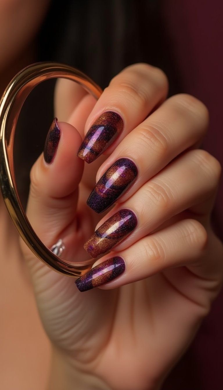 Chrome Accent Retro Swirls With Modern Edge