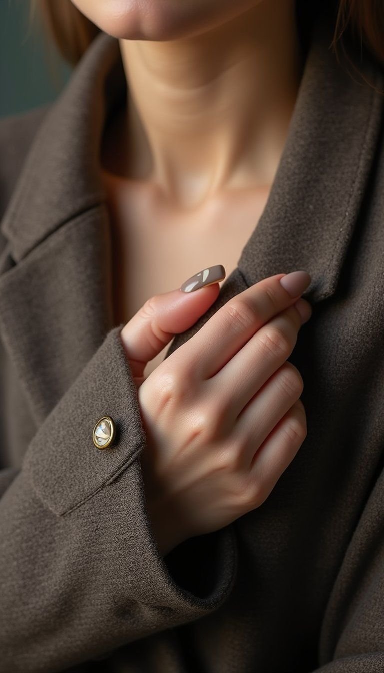 Neutral Taupe Swirls For Minimal Retro Appeal