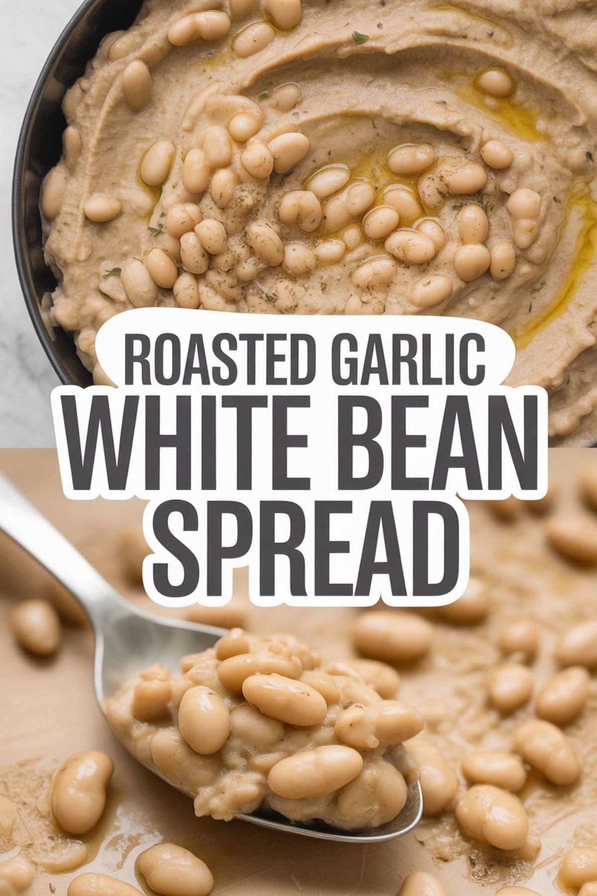 Roasted Garlic White Bean Spread recipe idea in stylish layout