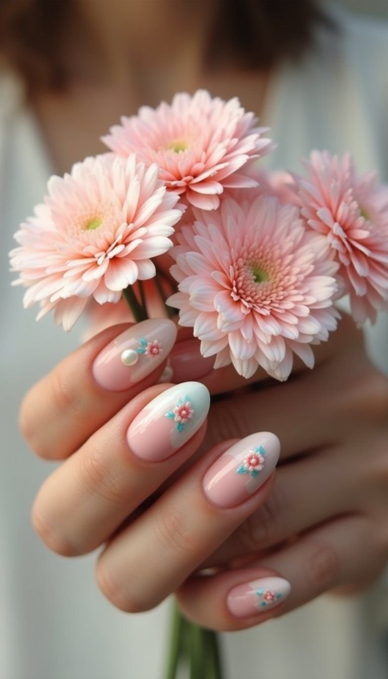 Pearl And Rose Pastel Garden Combo