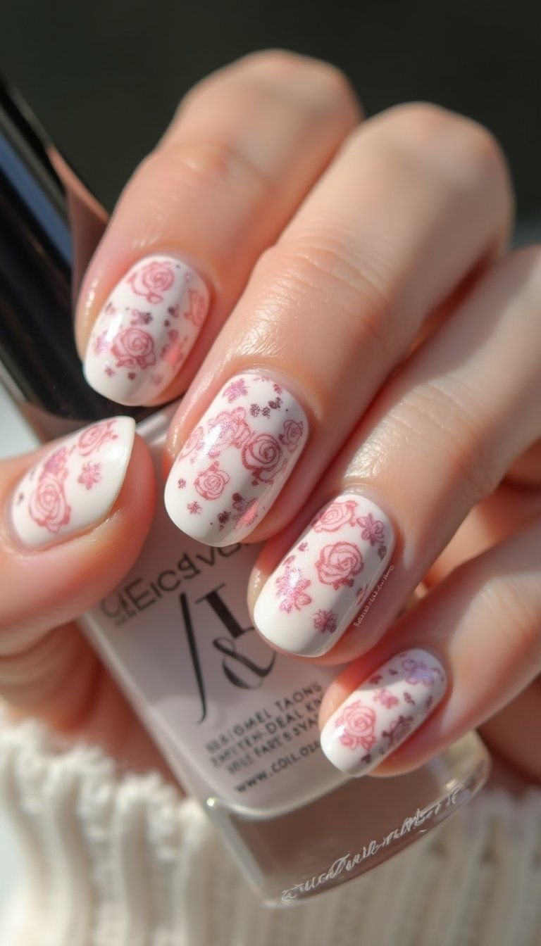 Stamped Mini Roses For Easy At-Home Art