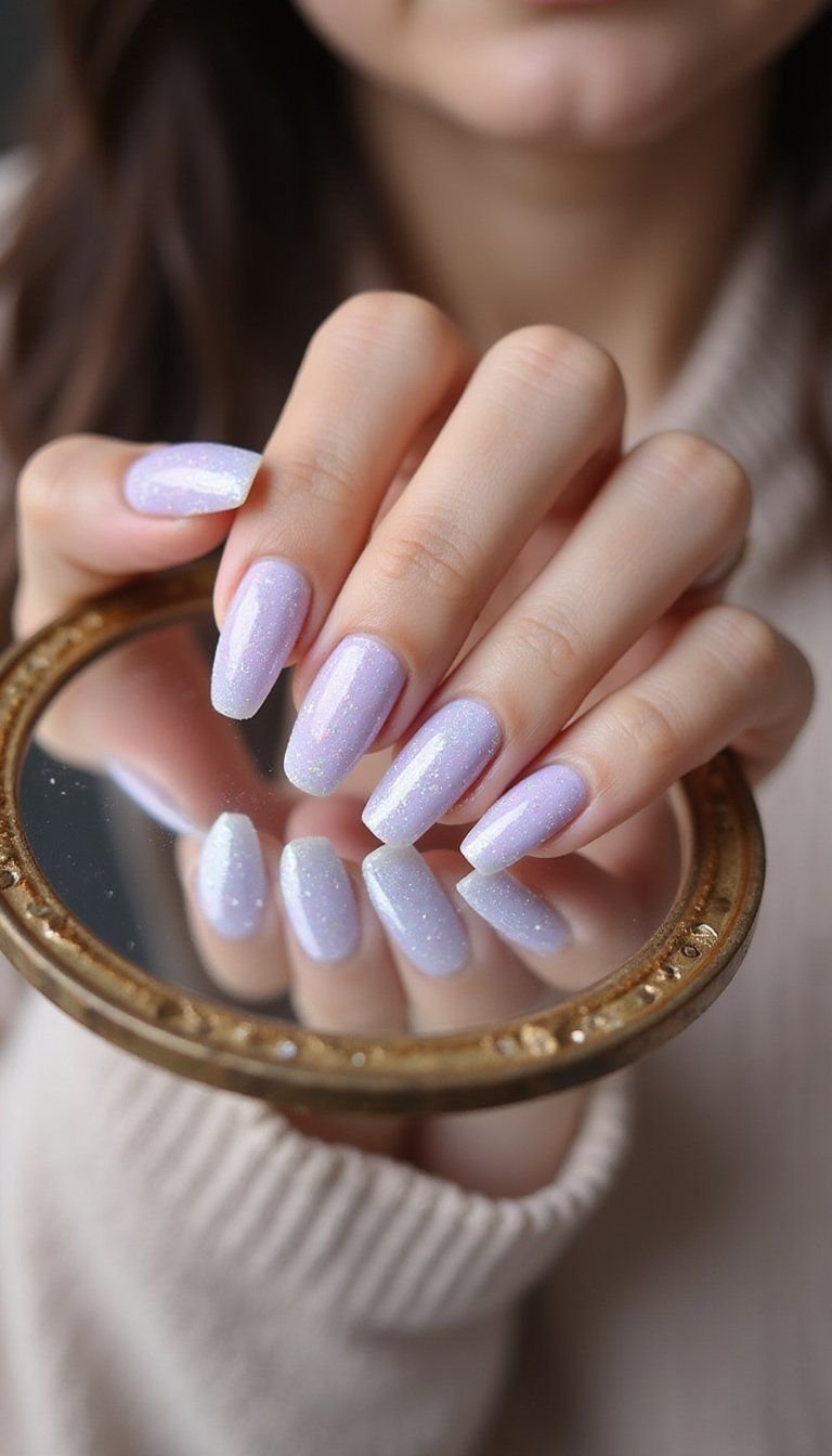 Iridescent Flakes With Fairy Dust Overlays