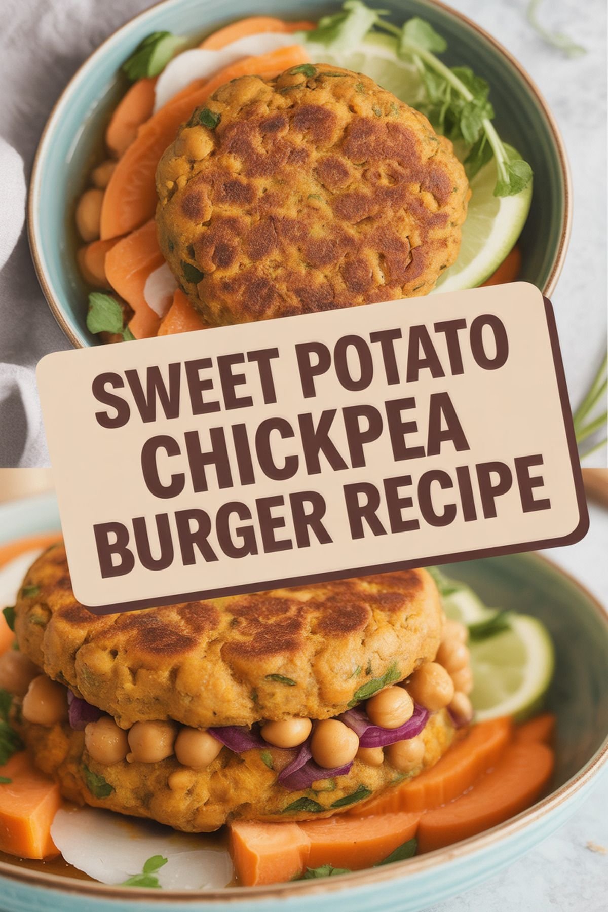 Sweet Potato Chickpea Burger Recipe recipe idea in stylish layout