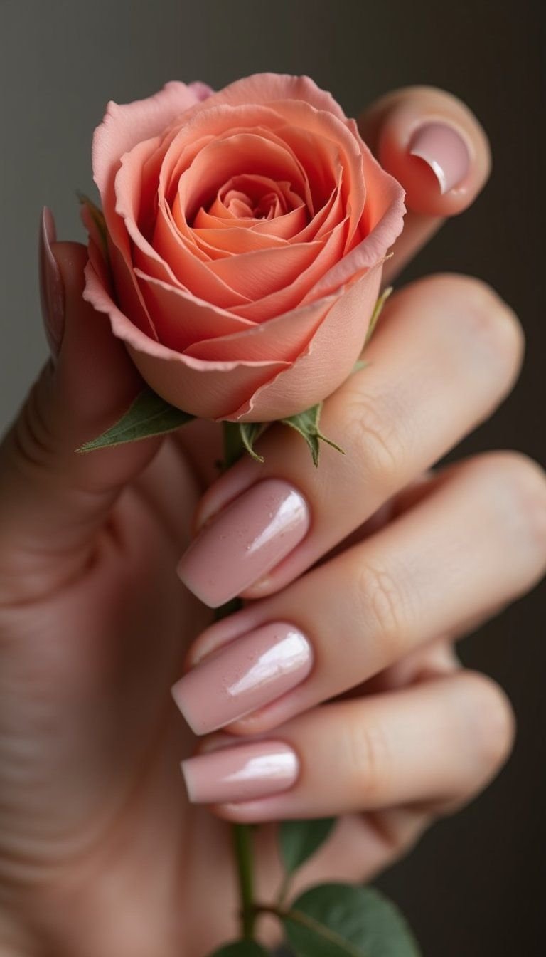 Smoky Rose Ombre Glazed Donut Chrome Romance