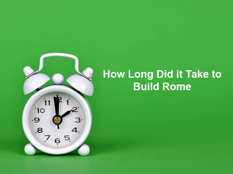How Long Did it Take to Build Rome