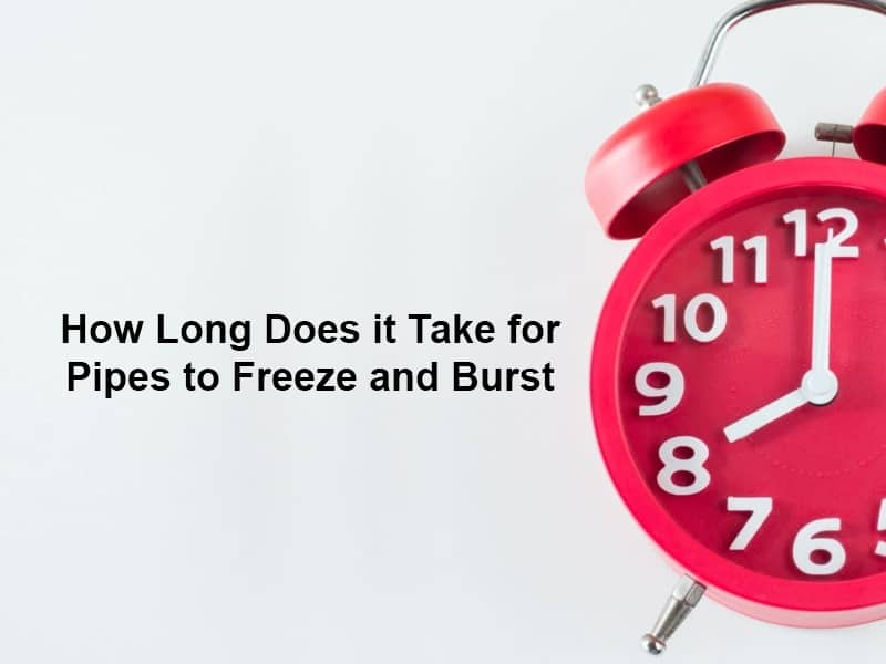 How Long Does it Take for Pipes to Freeze and Burst