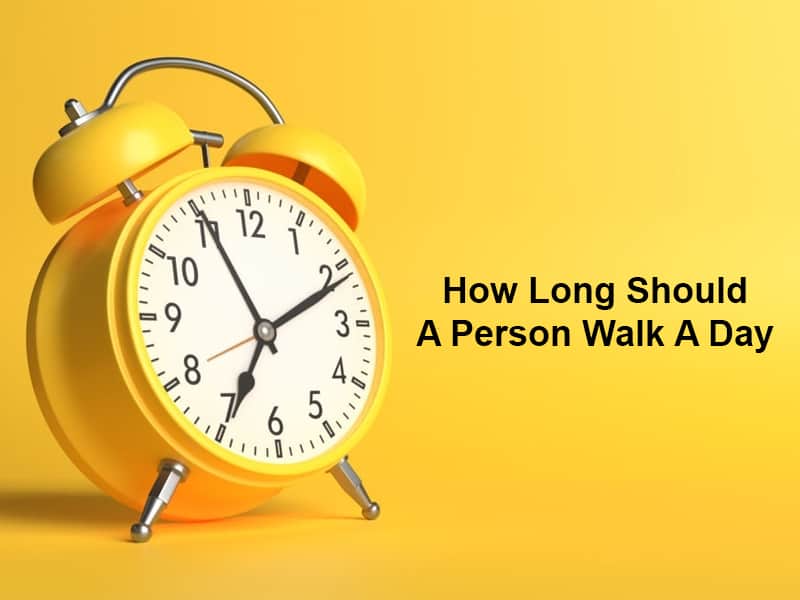 How Long Should A Person Walk A Day