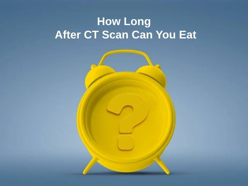Hoe lang na CT-scan kunt u eten?