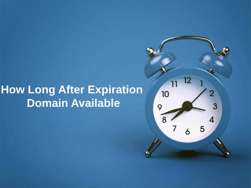 How Long After Expiration Domain Available