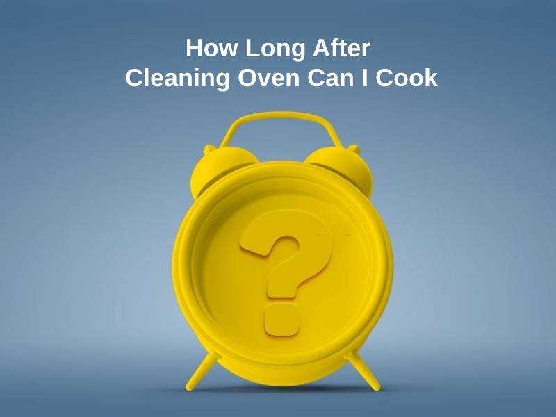 How Long After Cleaning Oven Can I Cook
