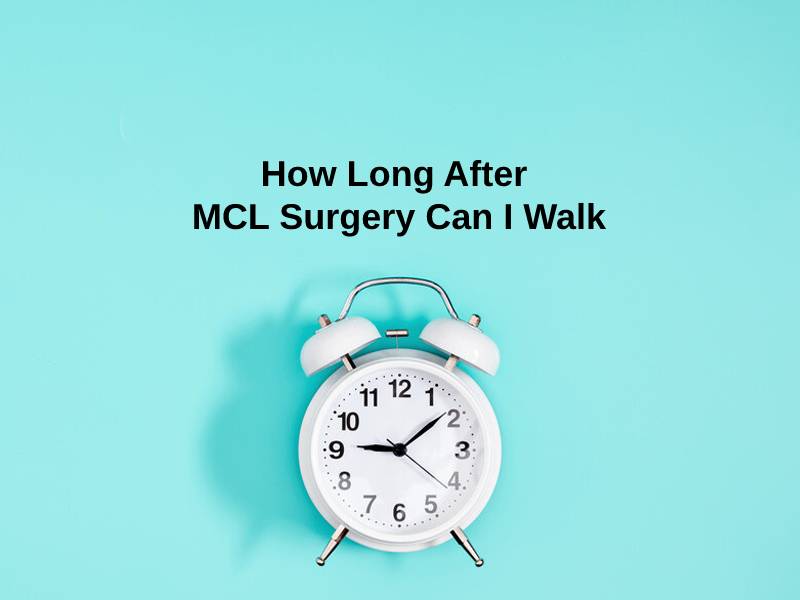 ¿Cuánto tiempo después de la cirugía MCL puedo caminar?