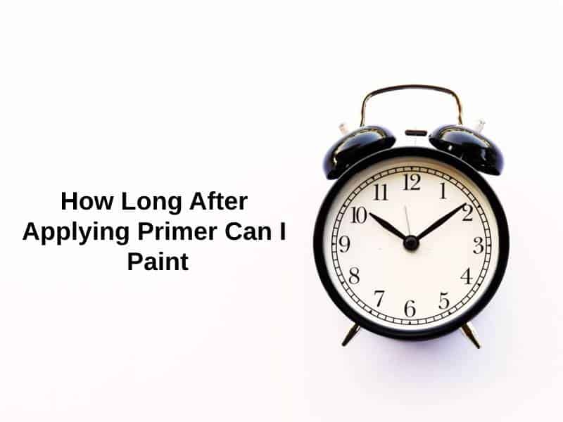 How Long After Applying Primer Can I Paint