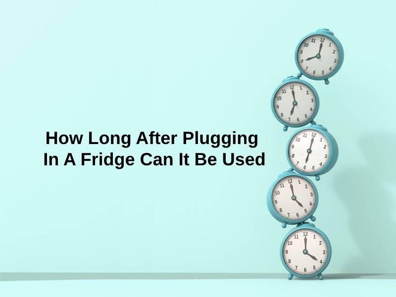 How Long After Plugging In A Fridge Can It Be Used