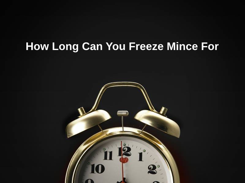 How Long Can You Freeze Mince For