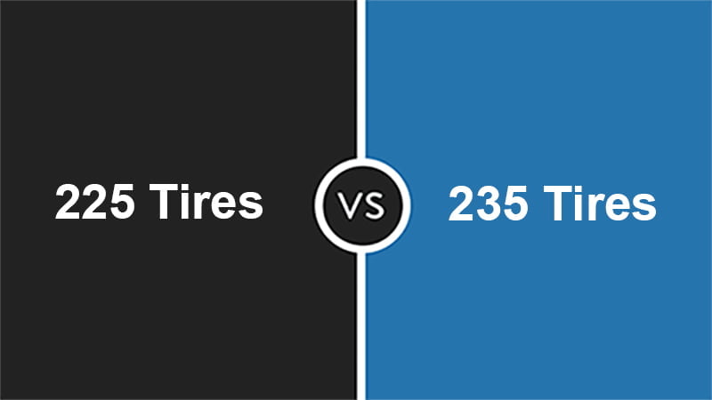 225 pneus vs 235 pneus