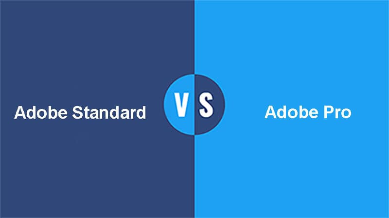 Adobe Standard vs Adobe Pro - For the majority of people, PDF means Adobe Acrobat. Adobe Acrobat software brought the PDF format and continues to rule in PDFs. Adobe Standard and Adobe Pro are two paid versions, with Adobe Pro costing more than Adobe Standard.