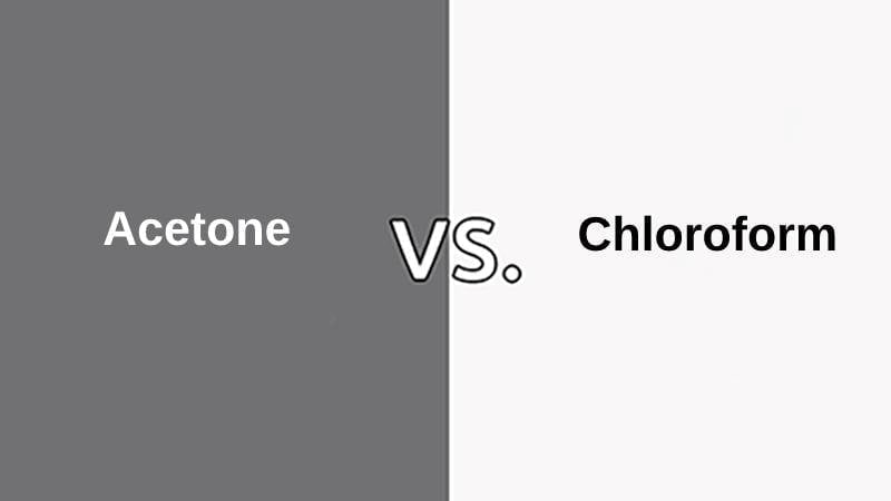 Разница между ацетоном и хлороформом