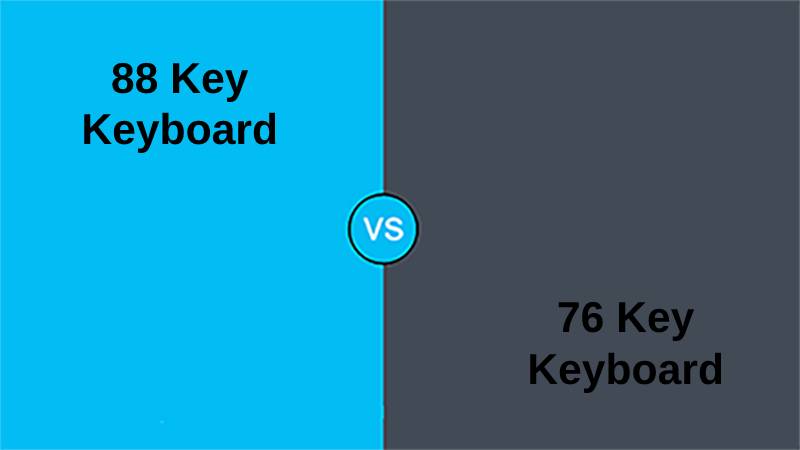 Difference Between 88 and 76 Keys Piano Keyboards