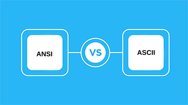 Diferença entre ANSI e ASCII
