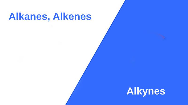Différence entre les alcanes, les alcènes et les alcynes