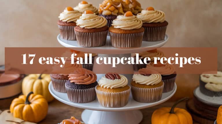 17 Easy Fall Cupcake Recipes - Enjoy the autumn essence with these adorable and simple fall cupcakes. Imbued with just the right amount of spices and adorned with exquisite decorations, these seasonal treats are an essential addition to your fall repertoire!