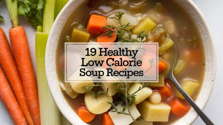 19 Easy Healthy Low Calorie Soup Recipes - Are you seeking out low calorie soup recipes? Look no further! I've got an assortment of low calorie soups and stews that are sure to become your go-to meal. These recipes are designed to assist with weight loss, weight management, and maintaining a healthy body.