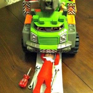 Elf Repairing Car