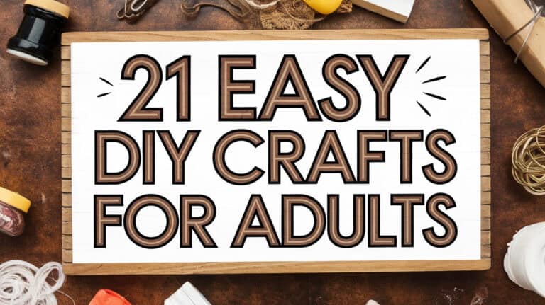 21 Easy DIY Crafts For Adults 1 - Are you ready to unleash your inner creativity and dive into the world of DIY crafts for adults? Picture this: a cozy afternoon spent crafting away, surrounded by the satisfaction of creating something beautiful with your own two hands. Whether you're a seasoned crafter or a beginner looking to explore your artistic side, there's something truly magical about transforming ordinary materials into extraordinary works of art.