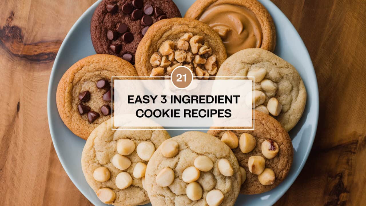 21 Quick and Easy 3 Ingredient Cookie Recipes