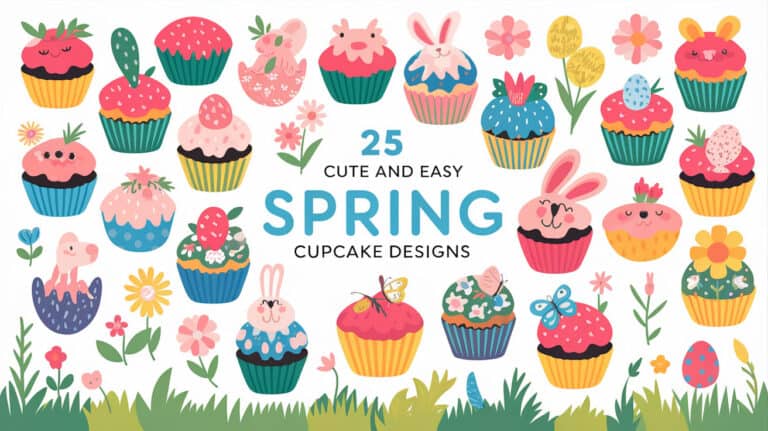 25 Cute and Easy Spring Cupcake Designs - Explore the springtime essence with our delightful and effortless spring cupcakes. Unveil simple spring cupcake embellishment concepts showcasing soft hues, flower-themed toppers, and butterfly adornments. Whether organizing a springtime garden soiree, a matrimonial celebration, or seeking the ideal Mother’s Day delicacy, our repertoire of spring cupcake suggestions encompasses floral, lemon, strawberry, lavender cupcakes, and additional springtime delights.